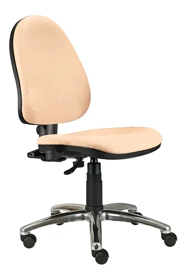 888/MEK CR židle kancelářská, kříž chrom, koženka BLOOM B 027 - koženka krémová